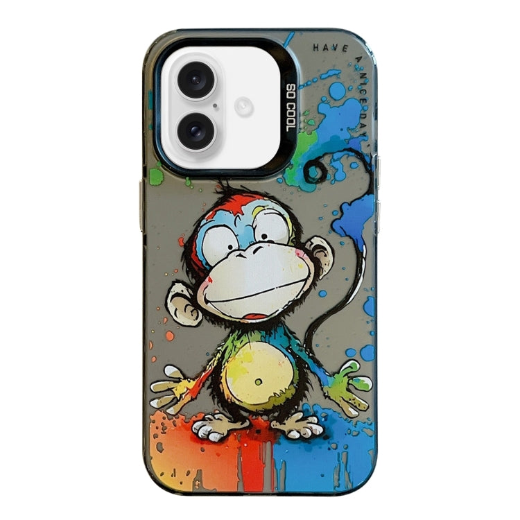 Animal Pattern Oil Painting Series PC + TPU Phone Case, For iPhone 16, For iPhone 15 Pro Max, For iPhone 15 Pro