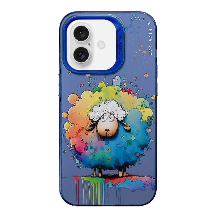 Animal Pattern Oil Painting Series PC + TPU Phone Case, For iPhone 16, For iPhone 15 Pro Max, For iPhone 15 Pro
