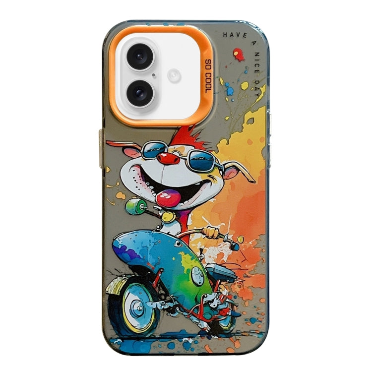 Animal Pattern Oil Painting Series PC + TPU Phone Case, For iPhone 16, For iPhone 15 Pro Max, For iPhone 15 Pro