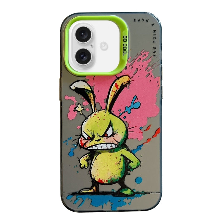 Animal Pattern Oil Painting Series PC + TPU Phone Case, For iPhone 16, For iPhone 15 Pro Max, For iPhone 15 Pro