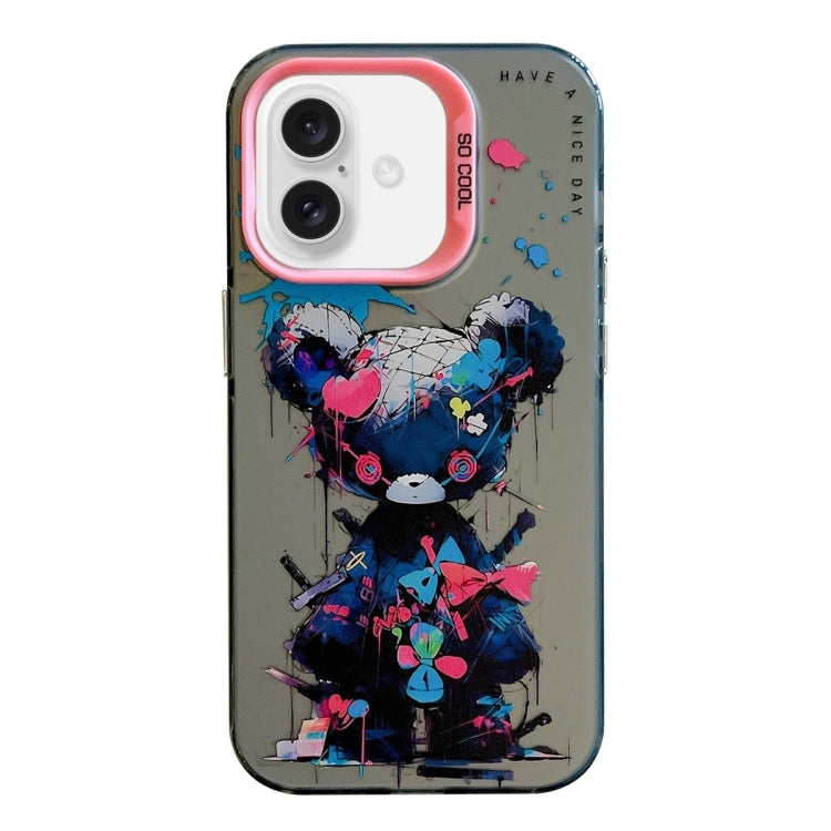 Animal Pattern Oil Painting Series PC + TPU Phone Case, For iPhone 16, For iPhone 15 Pro Max, For iPhone 15 Pro