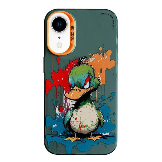 Animal Pattern Oil Painting Series PC + TPU Phone Case, For iPhone XR, For iPhone XS Max, For iPhone 7 Plus / 8 Plus