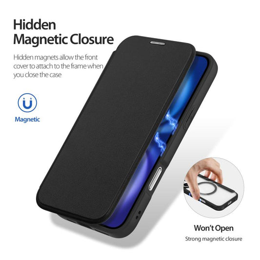 Coque de téléphone en cuir DUX DUCIS Skin X Pro Series Magsafe PC + TPU, pour iPhone 17 Pro Max, pour iPhone 17 Pro, pour iPhone 17, pour iPhone Air