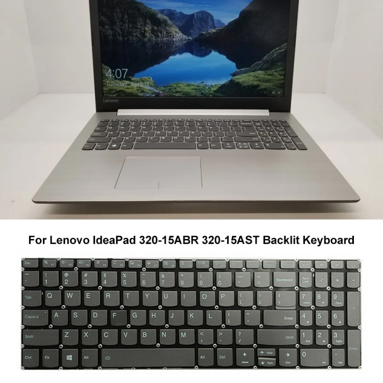 US Version Backlight Laptop Keyboard with Switch Key, For Lenovo Ideapad 320-15ABR 320-15AST