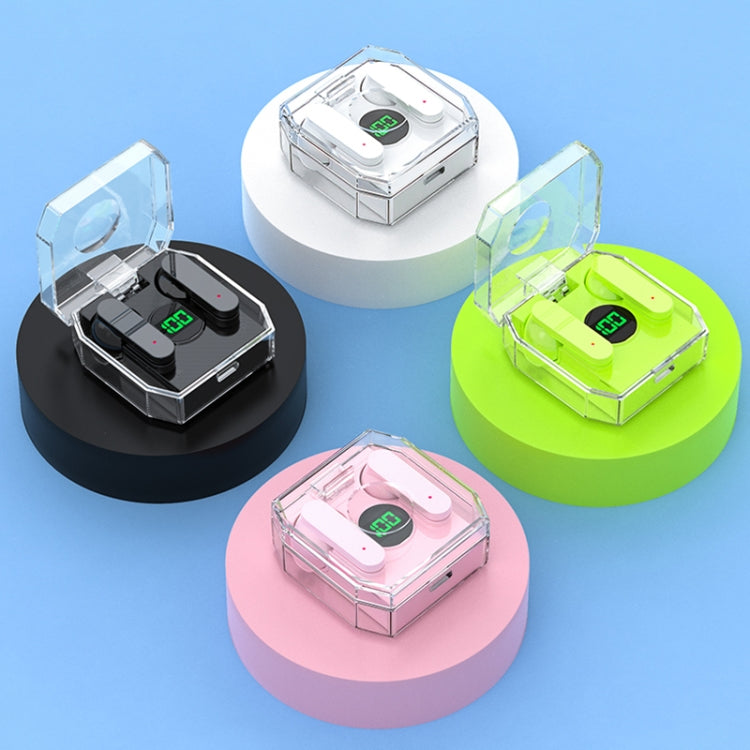 K30 Transparent Capsule Digital Display Touch Control Bluetooth Earphones