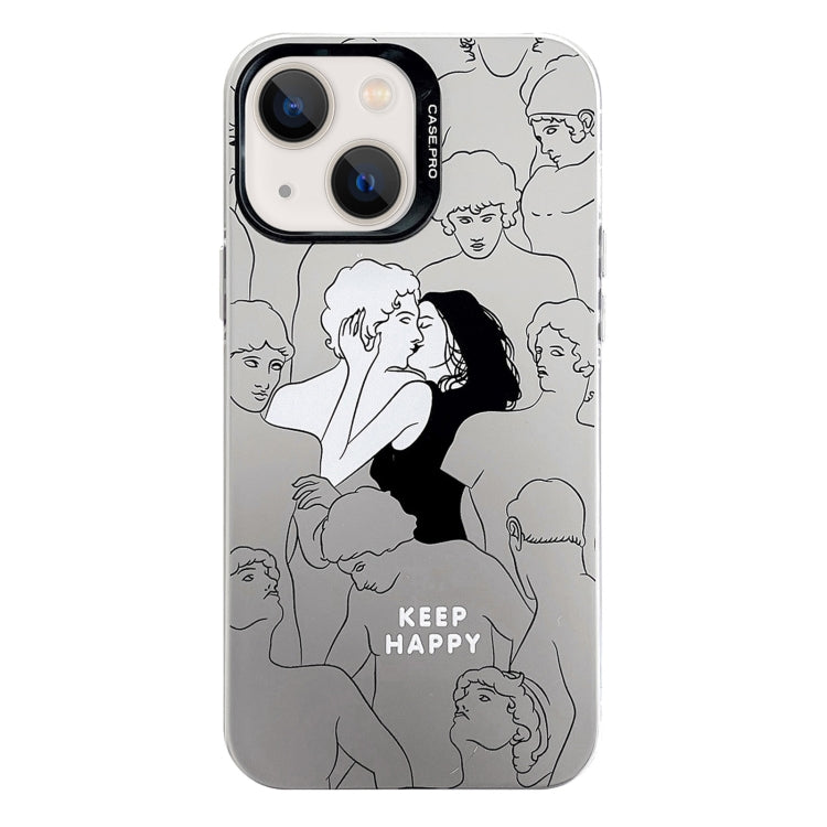 Electroplated Silver Series PC Protective Phone Case, For iPhone 15 Pro, For iPhone 15 Plus, For iPhone 15, For iPhone 14, For iPhone 14 Pro