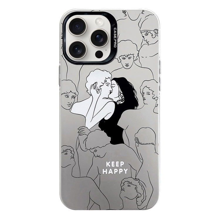 Electroplated Silver Series PC Protective Phone Case, For iPhone 16 Pro Max, For iPhone 16 Pro, For iPhone 16 Plus, For iPhone 16, For iPhone 15 Pro Max