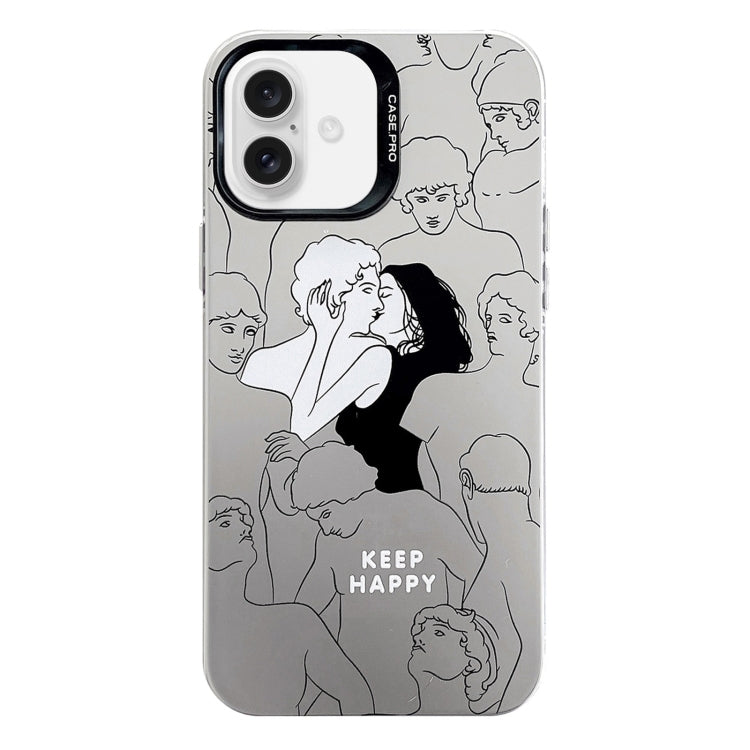 Electroplated Silver Series PC Protective Phone Case, For iPhone 16 Pro Max, For iPhone 16 Pro, For iPhone 16 Plus, For iPhone 16, For iPhone 15 Pro Max