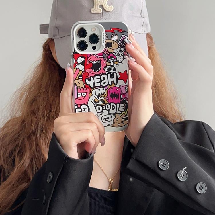 Electroplated Silver Series PC Protective Phone Case, For iPhone 15 Pro, For iPhone 15 Plus, For iPhone 15, For iPhone 14, For iPhone 14 Pro