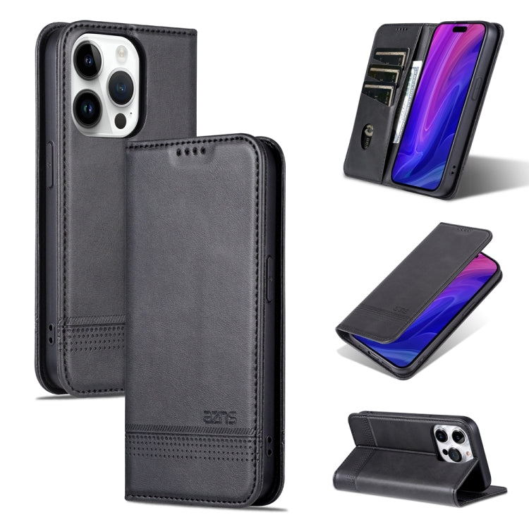 AZNS Magnetische Flip-Lederhülle mit Kalbstextur, für iPhone 17e / 16e, für iPhone 17 Pro Max, für iPhone 17 Pro, für iPhone 17, für iPhone Air, für iPhone 16 Pro Max, für iPhone 16 Pro, für iPhone 16 Plus, für iPhone 16, für iPhone 15 Pro Max...