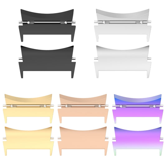 1 Pair Stainless Steel Metal Watch Band Connector, For Samsung Galaxy Watch 6 / 6 Classic