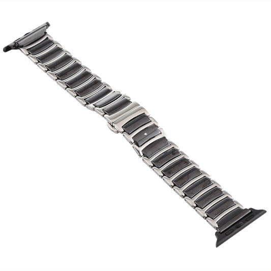 Ceramic Steel Watchband, For Apple Watch Series 8&7 41mm / SE 2&6&SE&5&4 40mm / 3&2&1 38mm, For Apple Watch Series 7 45mm / 6 & SE & 5 & 4 44mm / 3 & 2 & 1 42mm, For Apple Watch Series 7 41mm / 6 & SE & 5 & 4 40mm / 3 & 2 & 1 38mm
