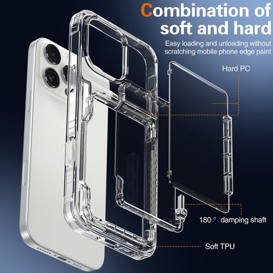 Kristallklare Flip-Kartensteckfach-Handyhülle, für iPhone 16 Pro Max, für iPhone 16 Pro, für iPhone 16 Plus, für iPhone 16, für iPhone 15 Pro Max, für iPhone 15 Pro, für iPhone 15 Plus, für iPhone 15, für iPhone 14 Plus, für iPhone 14, für iPhone 14 Pro