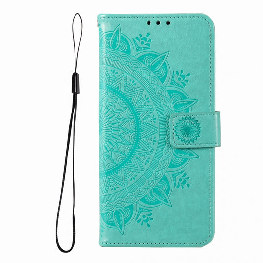 Totem Flower Embossed Leather Phone Case, For iPhone 16 Pro Max, For iPhone 16 Pro, For iPhone 16 Plus, For iPhone 16, For iPhone 15 Pro Max, For iPhone 15 Pro, For iPhone 15 Plus, For iPhone 15