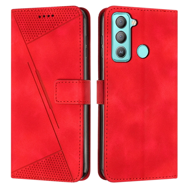 Dream Triangle Leather Phone Case with Lanyard, For Tecno Pova 3, For Tecno Spark Go 2022, For Tecno Pova Neo, For Tecno Pop 5 LTE, For Tecno Pova 2, For Tecno Spark Go 2020