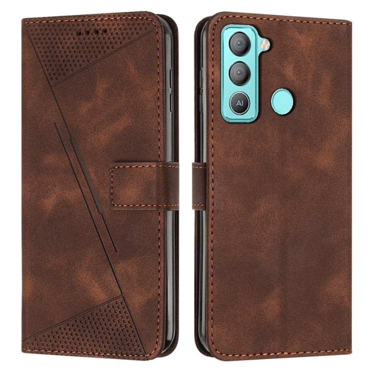 Dream Triangle Leather Phone Case with Lanyard, For Tecno Pova 3, For Tecno Spark Go 2022, For Tecno Pova Neo, For Tecno Pop 5 LTE, For Tecno Pova 2, For Tecno Spark Go 2020