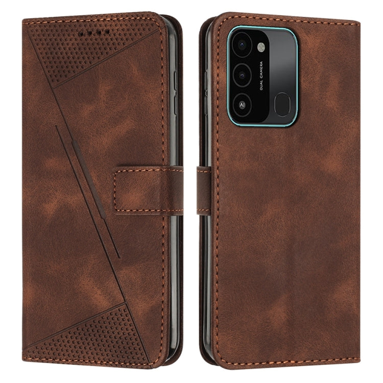 Dream Triangle Leather Phone Case with Lanyard, For Tecno Pova 3, For Tecno Spark Go 2022, For Tecno Pova Neo, For Tecno Pop 5 LTE, For Tecno Pova 2, For Tecno Spark Go 2020