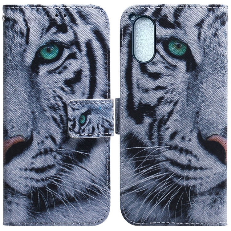 Coloured Drawing Flip Leather Phone Case