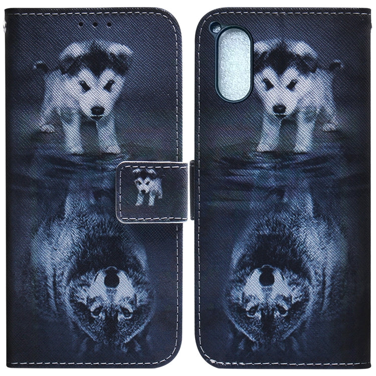 Coloured Drawing Flip Leather Phone Case