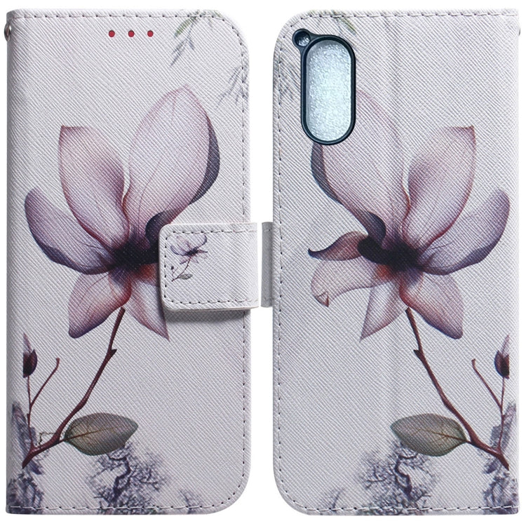 Coloured Drawing Flip Leather Phone Case, For Sony Xperia 1 VIII, For Sony Xperia 10 VII, For Sony Xperia 1 VII, For Sony Xperia 10 VI, For Sony Xperia 1 VI, For Sony Xperia 5 VI, For Sony Xperia 5 V