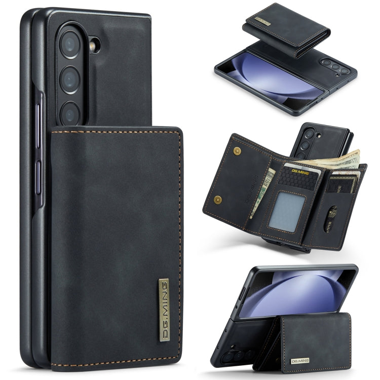 DG.MING M1 Series 3-Fold Multi Card Wallet + Magnetic Phone Case, For Galaxy Z Fold8 Ultra 5G, For Galaxy Z Fold7 5G, For Samsung Galaxy Z Fold5