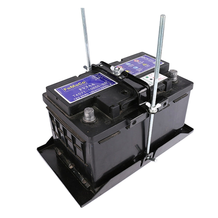 Car Universal Battery Bracket Adjustable Battery Fixed Holder + Base Tray, 28.5cm Base + 19cm Bracket, 28.5cm Base + 23cm Bracket, 28.5cm Base + 27cm Bracket, 34.5cm Base + 19cm Bracket, 34.5cm Base + 23cm Bracket, 34.5cm Base + 27cm Bracket