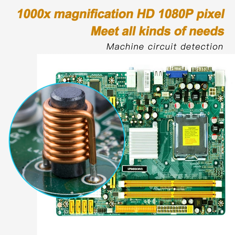 AN104 1000X 3 in 1 Digital Microscope with Helical Tube Bracket, AN104 50X-1000X
