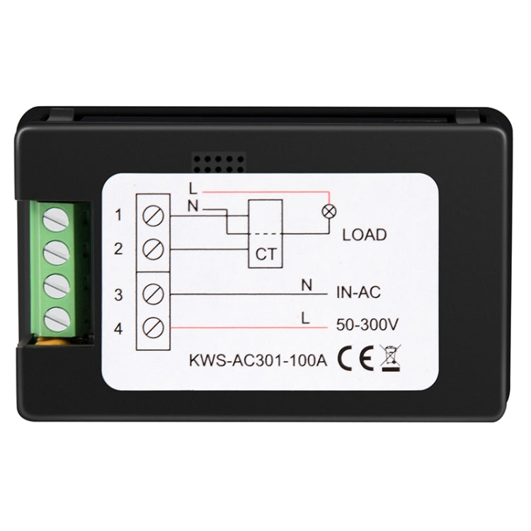 KWS-AC301-100A 50-300V AC Digital Current Voltmeter with Opening Transformer, KWS-AC301-100A with Opening Transformer