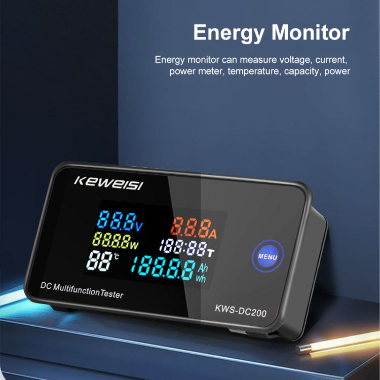 KWS-DC200-100A 8-120V DC Digital Display Voltage Current Watch with Shunt, KWS-DC200-100A