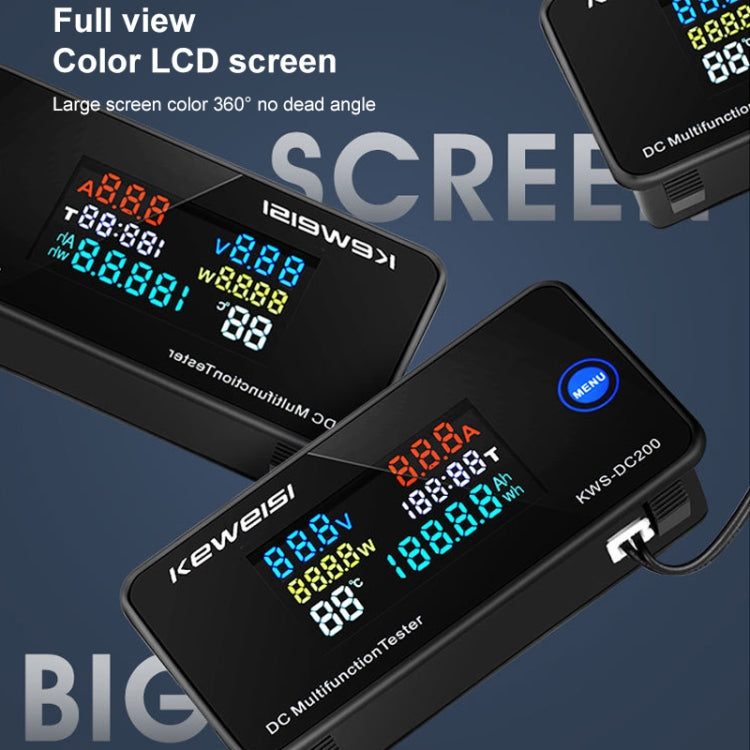 KWS-DC200-100A 8-120V DC Digital Display Voltage Current Watch with Shunt, KWS-DC200-100A