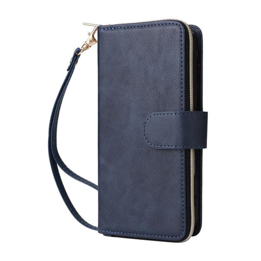 9 Kartenfächer Reißverschluss Geldbörse Ledertasche, Für iPhone 17e / 16e, Für iPhone 17 Pro Max, Für iPhone 17 Pro, Für iPhone 17, Für iPhone Air, Für iPhone 16 Pro Max, Für iPhone 16 Pro, Für iPhone 16 Plus, Für iPhone 16, Für iPhone 15 Pro Max
