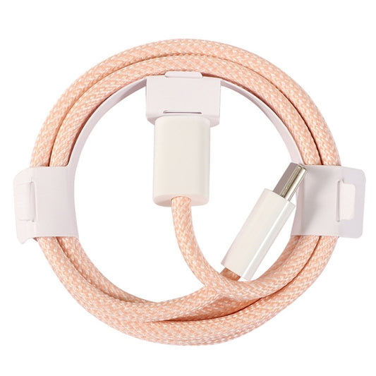 1m USB-C / Type-C to Type-C Macaron Braided Charging Cable