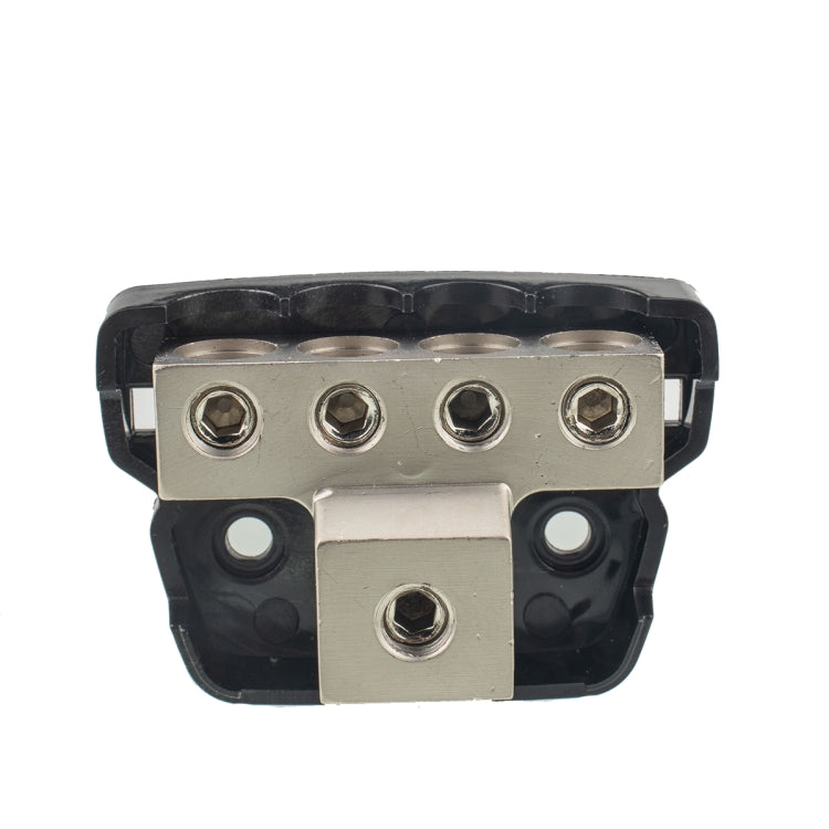 4-Way Car Audio Stereo Amp Power / Ground Cable Splitter Distribution Block 4GA, 4-Way