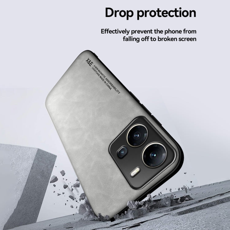 Skin Feel Magnetic Leather Back Phone Case, For vivo X100 Pro, For vivo X100, For vivo iQOO 12, For vivo V29e, For vivo V29e Global, For vivo Y35 4G / Y35+