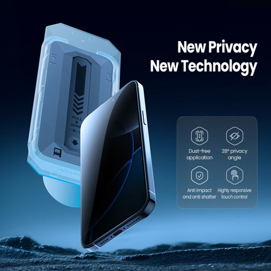 NILLKIN Guardian Full Coverage Privacy Tempered Glass Film, For iPhone 16 Pro Max, For iPhone 16 Plus, For iPhone 16, For iPhone 15 Pro, For iPhone 15 Plus, For iPhone 15