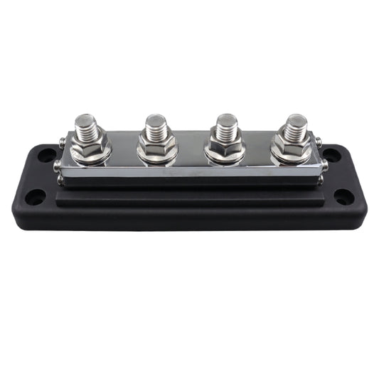 RV 600A High Current Busbar 4-way Straight M10 Wiring Studs, CP-4303-01, CP-4303-02