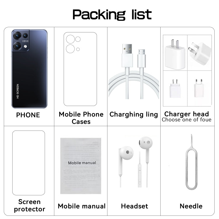 Reno8 Pro / B55, 6.49 inch Screen, Face Identification, Android 8.1 MTK6580A Quad Core, Network: 3G, OTG, Dual SIM, Reno8 Pro / B55 2GB+16GB