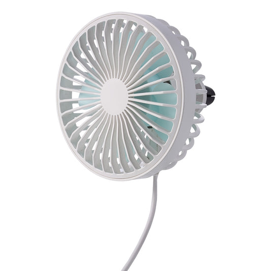 Ventilateur de refroidissement électrique portable pour sortie d'air de voiture F829 avec lumière LED