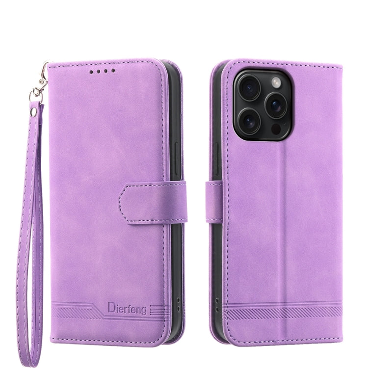 Dierfeng Dream Line TPU Hybrid PU Leather Phone Case