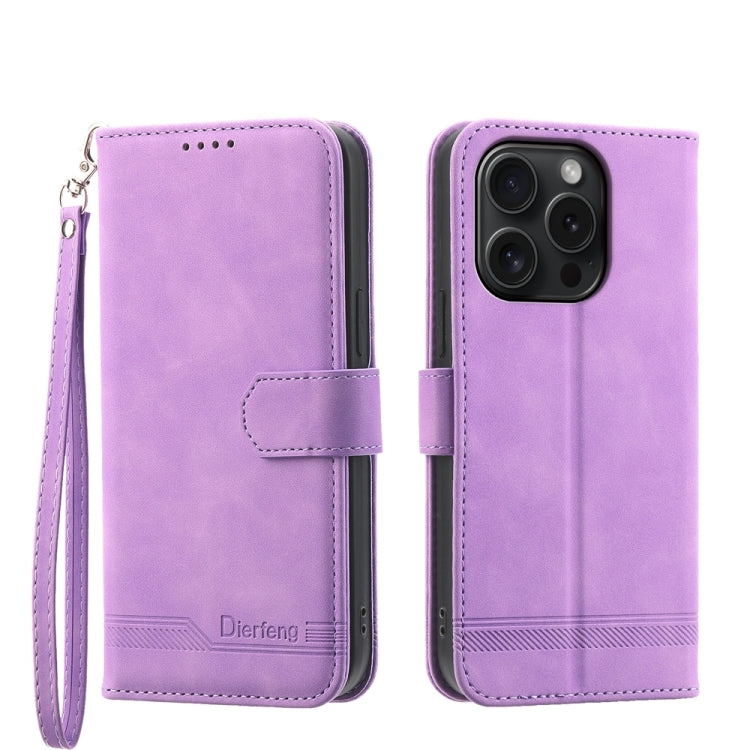 Dierfeng Dream Line TPU Hybrid PU Leather Phone Case