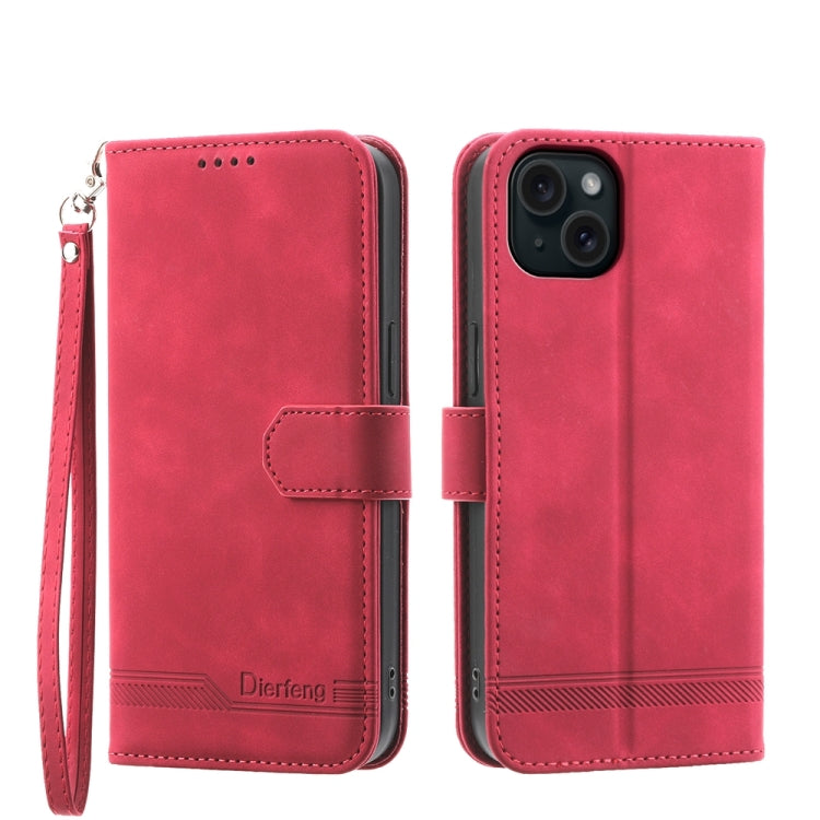 Dierfeng Dream Line TPU Hybrid PU Leather Phone Case