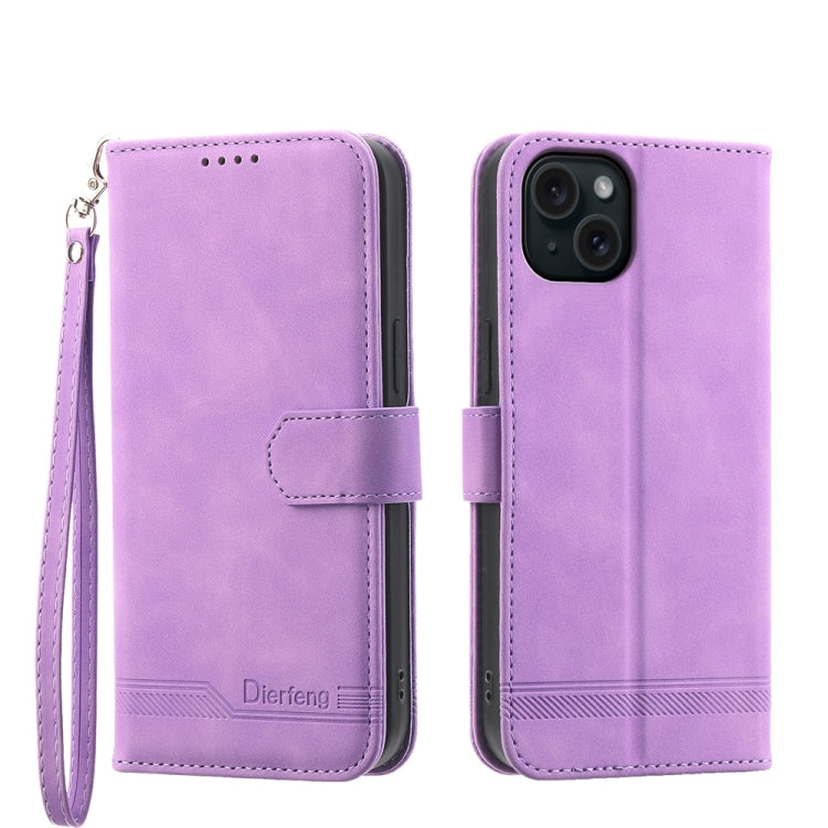 Dierfeng Dream Line TPU Hybrid PU Leather Phone Case