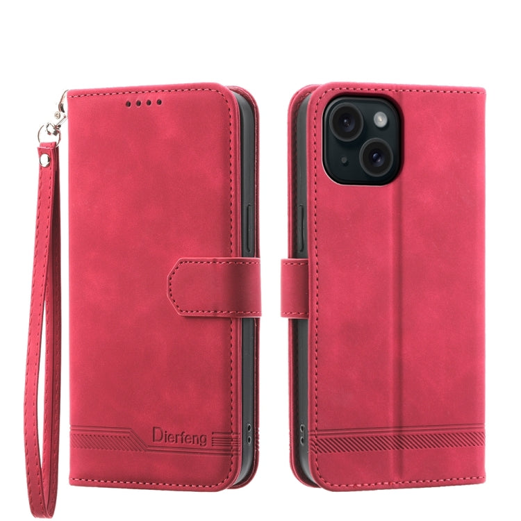 Dierfeng Dream Line TPU Hybrid PU Leather Phone Case