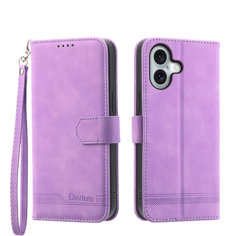 Dierfeng Dream Line TPU Hybrid PU Leather Phone Case