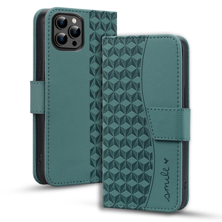 Business Diamond Buckle Leather Phone Case with Lanyard