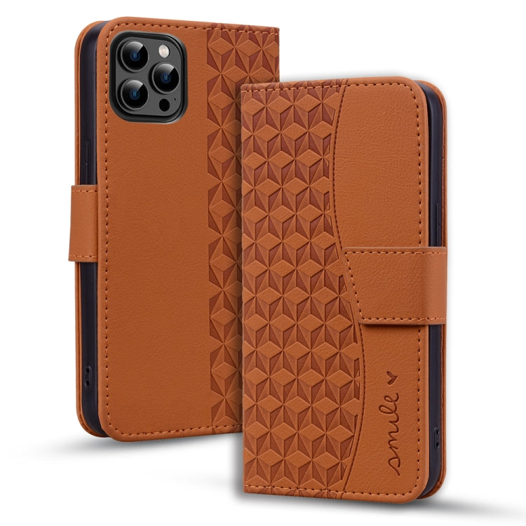 Business Diamond Buckle Leather Phone Case with Lanyard