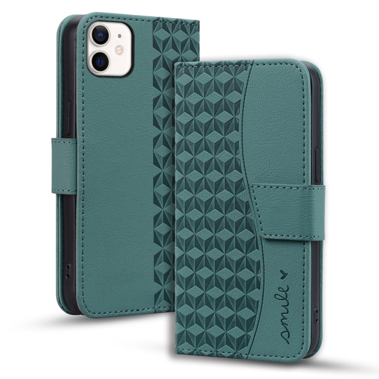 Business Diamond Buckle Leather Phone Case with Lanyard