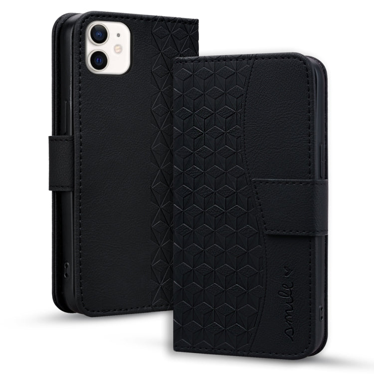 Business Diamond Buckle Leather Phone Case with Lanyard