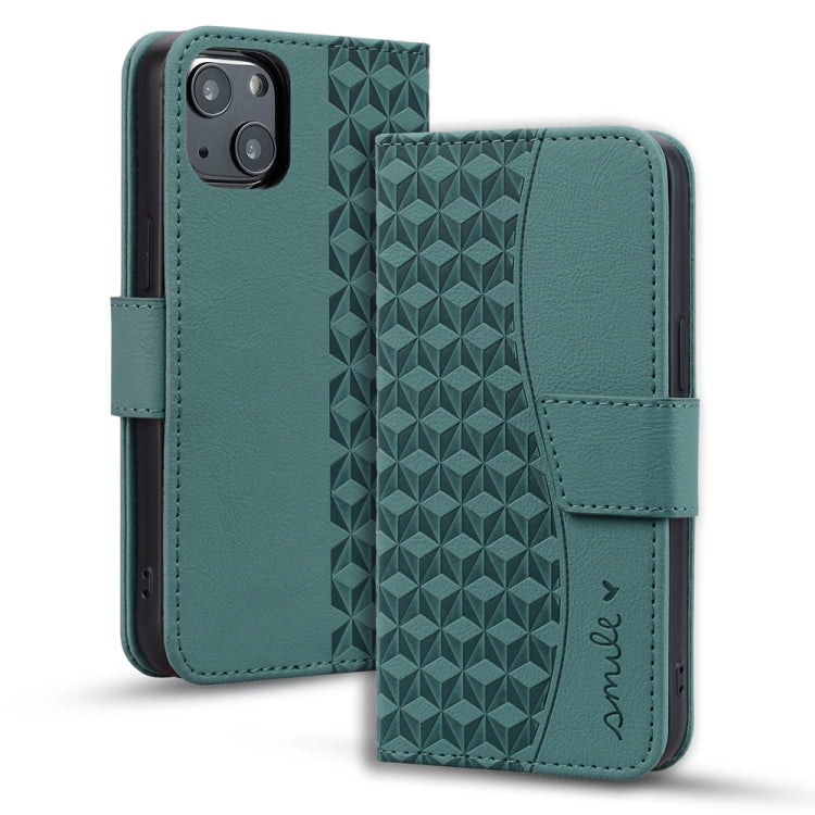 Business Diamond Buckle Leather Phone Case with Lanyard