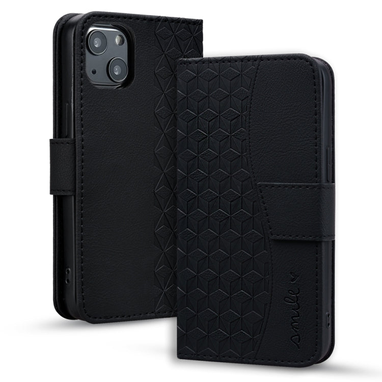 Business Diamond Buckle Leather Phone Case with Lanyard